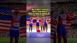 US Men’s 4x400 Relay Team Wins Gold at Paris Olympics [upl. by Ramiah882]