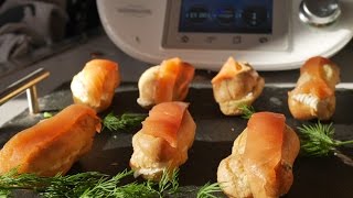 ATTAQUE ECLAIRS AU SAUMON FUME AU THERMOMIX [upl. by Pearla477]