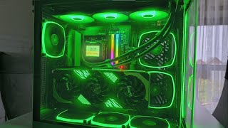 RGB игровой ПК в АКВАРИУМЕ за 300к 7800X3D  RTX 4080 SUPER в MONTECH KING 95 PRO [upl. by Neeka]