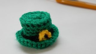 How to crochet my mini St Patricks Day hat [upl. by Bainbridge368]