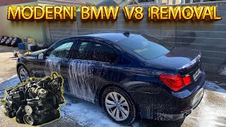 Removing the Most UNRELIABLE BMW V8  BMW F01 750i N63  Project 750i [upl. by Anot]