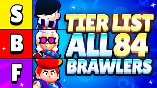 PRO Player RANKS ALL 84 BRAWLERS for Ranked  PRO TIER LIST [upl. by Windsor807]