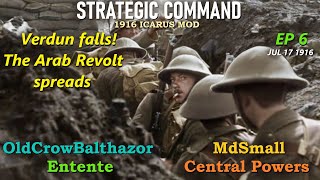 Strategic Command WW1 Icarus Mod1916 Ep 6 OldCrowBalthazor Entente vs MdSmall Central Powers [upl. by Yecrad]