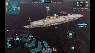 World of Warships Blitz  Tier 6 German Aircraft Carrier Weser 19 [upl. by Aihseyt]