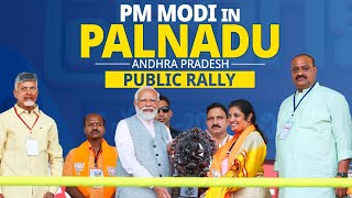 PM Modi Live  Public rally in Palnadu Andhra Pradesh  PM Modis speech Live [upl. by Eentruok]