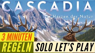 Cascadia 🇨🇦 Solo Regeln Anleitung ❄ Lets Play 🏔 Spiel des jahres 2022 [upl. by Aenej]