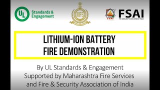 Lithiumion Battery Fire Demonstration  August 24 2023  Mumbai India [upl. by Kcirde518]