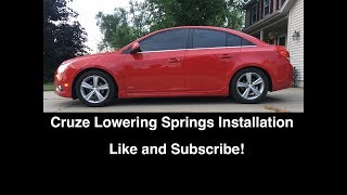 Chevy Cruze  Sonic Lowering Springs Install DIY  BampG Eibach HampR Vogtland [upl. by Itsud645]