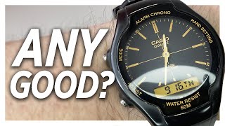 CASIO AW90H Analogue Digital Watch Review  The elegant low cost Casio [upl. by Twyla]