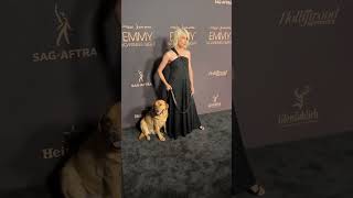 Selma Blair and Her Adorable Dog Steal the Show at Emmys Nominees Night [upl. by Llenrag]