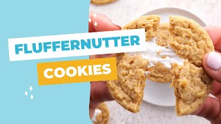 Fluffernutter Cookies Peanut Butter and Marshmallow Fluff Cookies [upl. by Ennahs]