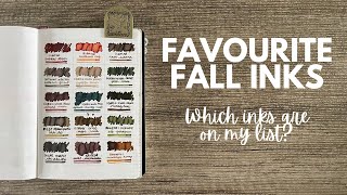 MY FAVOURITE FALL INKS  Diamine Ferris Wheel Press and more fountainpenink [upl. by Vance620]