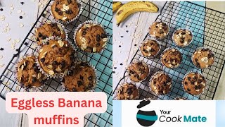 No eggNo refined sugar Banana 🍌muffins at homeEasyampsimple recipe [upl. by Veator]