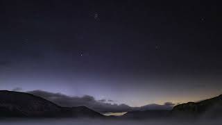 Pleiades Star Cluster above Ennerdale Water [upl. by Lowry131]