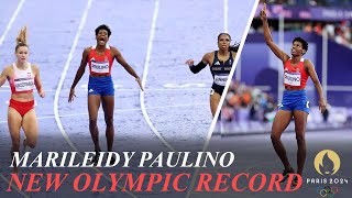 Marileidy Paulino Wins Womens 400m in Olympic Record Time Naser Silver Kaczmarek Bronze [upl. by Adnesor70]