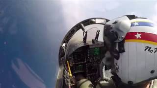 COCKPIT view of a FIGHTER JET landing on a CARRIER [upl. by Brezin49]