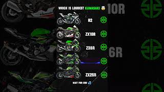 Kawasaki Loudest Sounding Superbike🤯 kawasaki kawasakininja kawasakih2 zx10r zx6r zx4r zx25r [upl. by Jezrdna645]