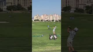 Practicing on the DP World tour Driving Range golf 10yearoldgolfer [upl. by Amerak69]