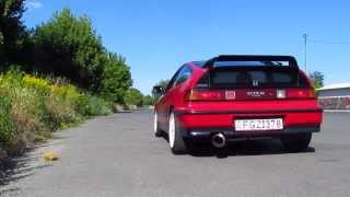 Honda CRX HD Racing sound and acceleration [upl. by Karen]