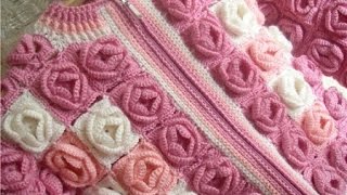 Crochet Patterns for free crochet baby sweater 1 [upl. by Jamill]