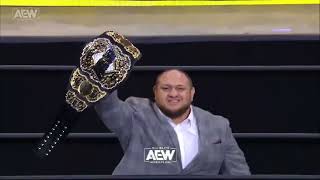 Samoa Joe as AEW World Championship Entrance AEW Dynamite Homecoming Jan102024 [upl. by Fante]