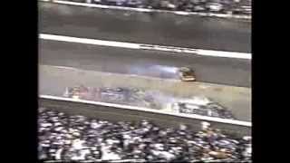 Nascar Wrecks  1997 David Green flips at Bristol [upl. by Aloibaf]