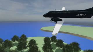 Colgan Air Flight 9446 Crash Animation [upl. by Aisyle]