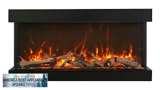 Amantii 88” True View XL XT 3 Sided Glass Electric Fireplace Review [upl. by Notned799]