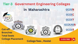 Tier3 Government Engineering colleges I Cut off I Placement I Branch wise seat distribution I [upl. by Ateiluj]