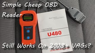 Cheap U480 OBDII Scanner  Does It Work On 2018 VAG Cars [upl. by Fenn810]