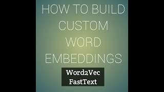 Build Custom Word Embedding Model  Binary Classification [upl. by Gretal252]