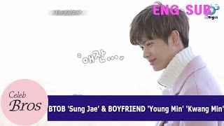 Yook Sung JaeampYoungmin Kwangmin Celeb Bros EP3 quotBe careful for heart attackquot [upl. by Aanas]