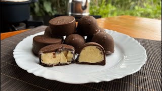 Truffle dessert with passion fruit filling [upl. by Ricky430]