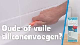 Siliconenkit en resten in je badkamer Makkelijk verwijderen met HG [upl. by Nho298]