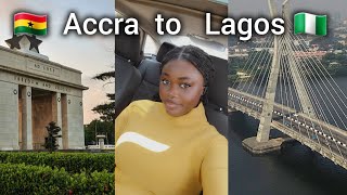 Visiting Lagos After 3 years  Yellow Fever card  Disturbing Accident  Accra to Lagos [upl. by Nnylassej]