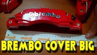 Cover BREMBO brake caliper measures BIG  SUV new model [upl. by Ynittirb422]