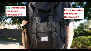 Kaukko Little America Herschel Off BRAND BACKPACK REVIEW 🎒 [upl. by Strohl]