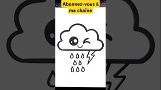 comment dessiner un nuage facilement [upl. by Nonnaer524]