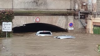 🚨 Cars Washed Away Today As Floods Hit France 🇫🇷 October 17 2024 inondations LoireAtlantique [upl. by Aziza]