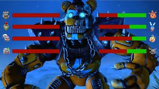 SFM FNaF DeathRock vs Toys WITH Healthbars [upl. by Dacy]