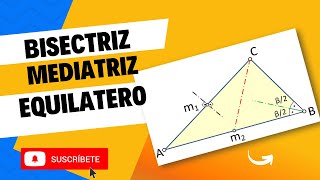 BISECTRIZ MEDIATRZ EQUILATERO [upl. by Larcher957]