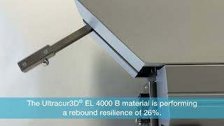 BASF Ultracur3D EL 4000 B rebound resilience test [upl. by Nerek867]