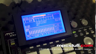 MPC 1000 XLCD Large LCD Screen from MPCstuffcom  Install Video [upl. by Aser812]