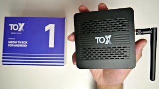 TOX 1  Full Android TV Box  S905X3  Gigabit LAN  Under £40  Any Good [upl. by Drofnats]