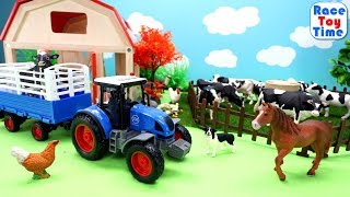 Cattle Comes to the Farm  Fun Animals Toys For Kids [upl. by Marcin]