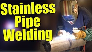 🔥 TIG Welding 10 Gauge Stainless Pipe with the HFT Purge Elite [upl. by Shaffer163]