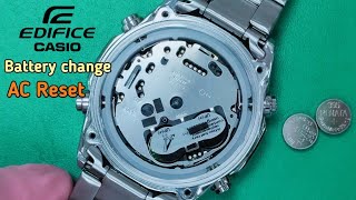 How to change the battery on Casio Edifice ERA600 watch [upl. by Domini90]