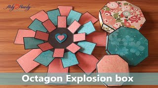 Octagon Explosion Box tutorial Sheetal Khajure Ankalkote Arty Hearty [upl. by Hans]