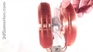 1047  Zalman CNPS9900 LED CPU Cooler Video Review [upl. by Ecyoj]