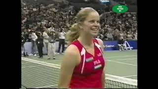 Serena Williams v Kim Clijsters  2002 WTA Finals Final Highlights [upl. by Eniar]